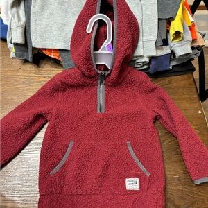 OshKosh B'gosh Burgundy Sherpa Hoodie